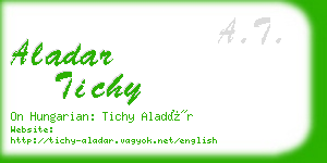 aladar tichy business card